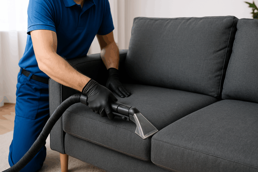 Curățare profesională canapea la domiciliu în Oradea – RubyClean